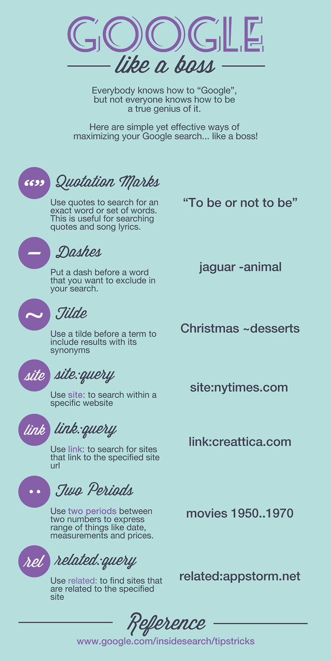 Google Like A Boss - Infographic