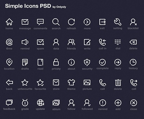 10 HIGH QUALITY FREE PSD ICON SETS FOR DESIGNER & DEVELOPER