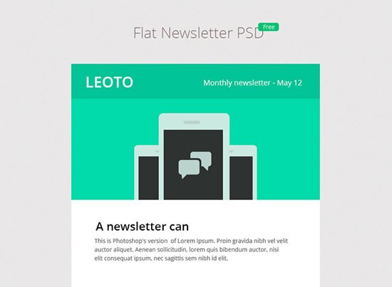 3 BEAUTIFUL FREE E-MAIL NEWSLETTER DESIGNS PSD