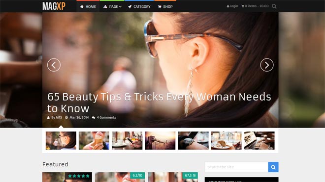 MAGXP wordpress theme