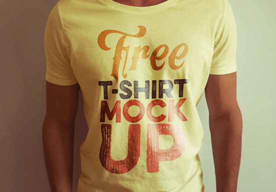 free t shirt psd template