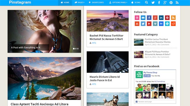 pinstagram wordpress theme