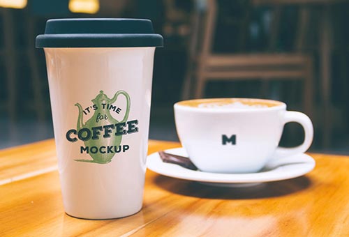 Coffee Mug PSD Mockup