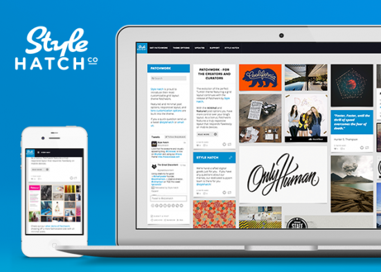 Patchwork portfolio tumblr theme