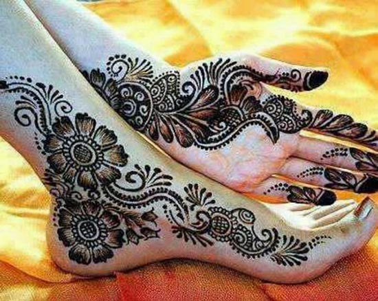 temporary henna tattoos designs for feet