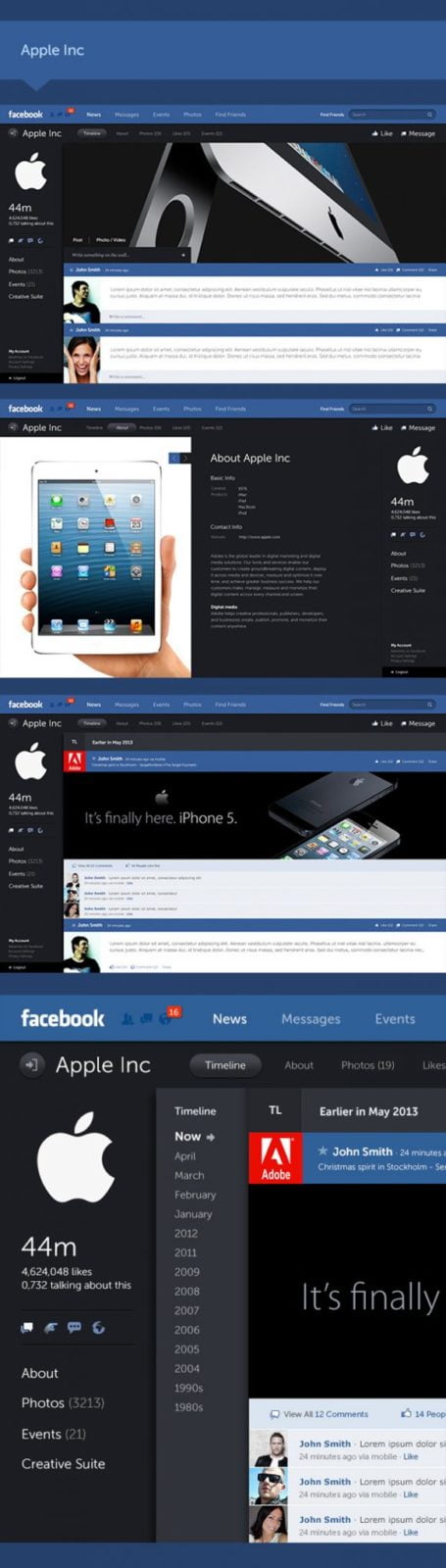 Facebook Redesign Concept by Fred Nerby