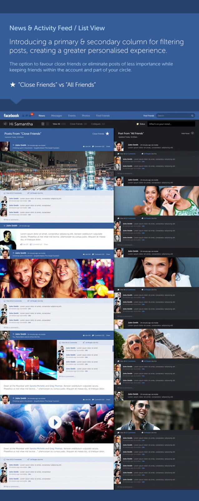 Facebook Redesign Concept by Fred Nerby