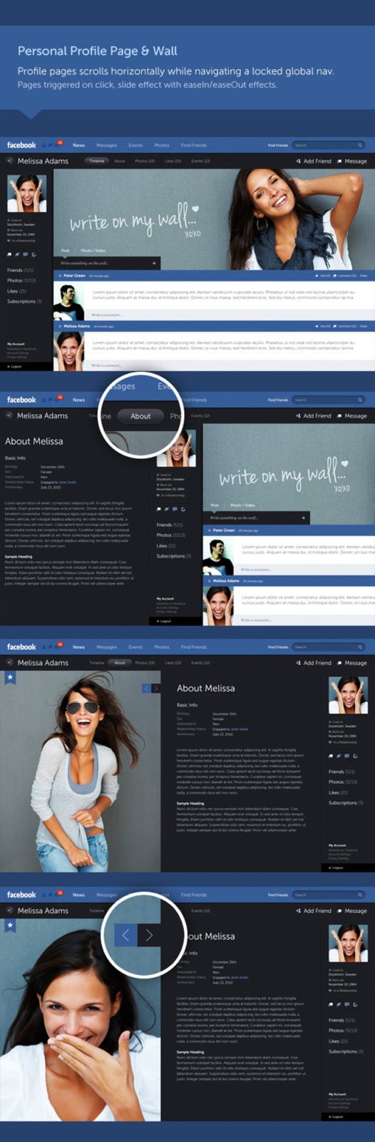 Facebook Redesign Concept by Fred Nerby