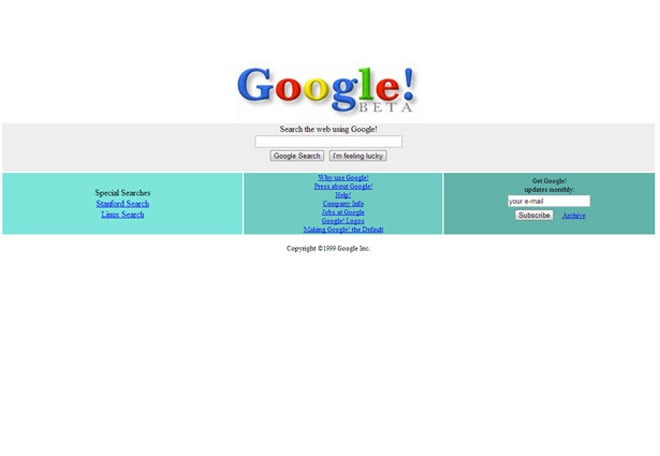 World’s Biggest Websites Now and Then