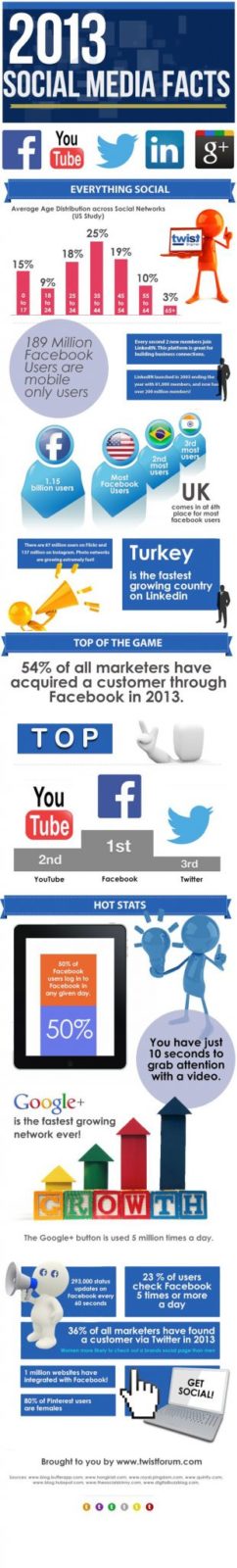 Social Media Facts 2013 - Infographic