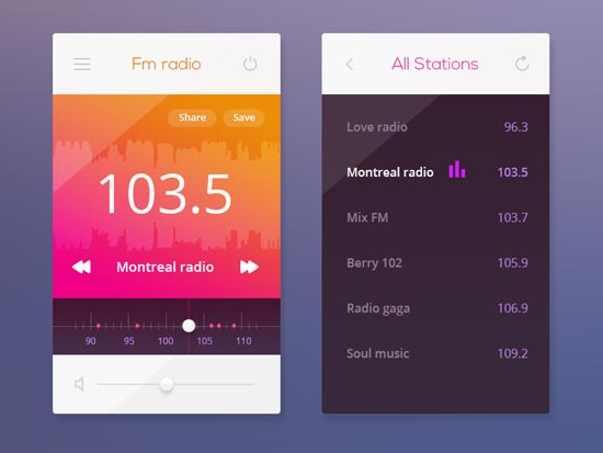 flat ios design