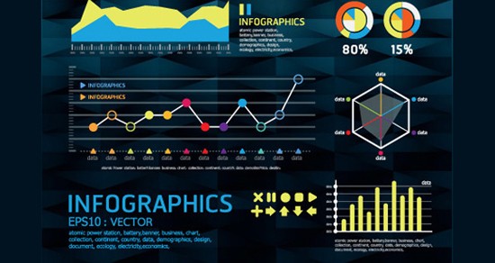 Another Set of Year Infographic and Diagram Vector Material