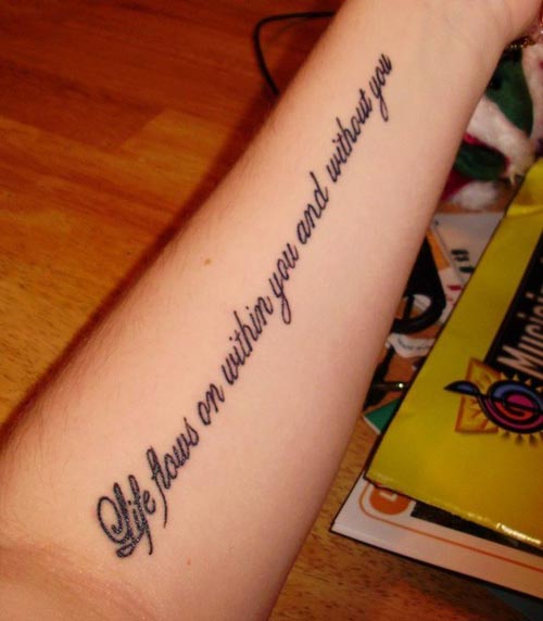Quotes Tattoos for Women  Ideas and Designs for Girls