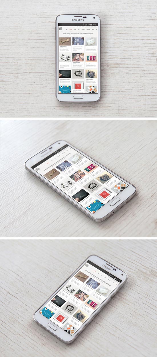 Samsung Galaxy S5 PSD MockUp