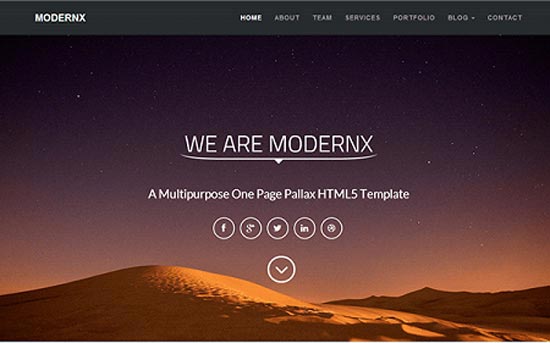 Single Page Website Template