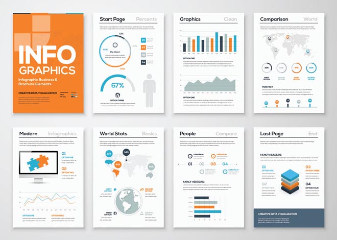 Free High Quality Infographic Brochure Template 3