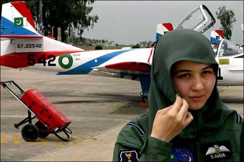 Saira Batool, first female Pilot for Pakistan AirForce