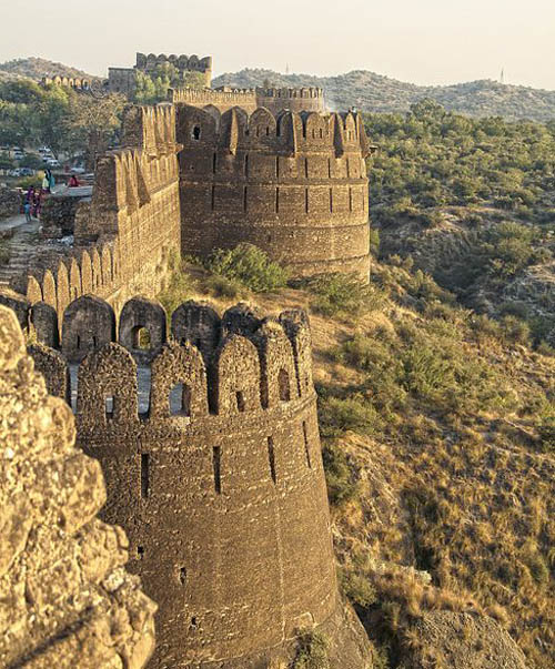 The walls of Rohtas Fort in Punjab