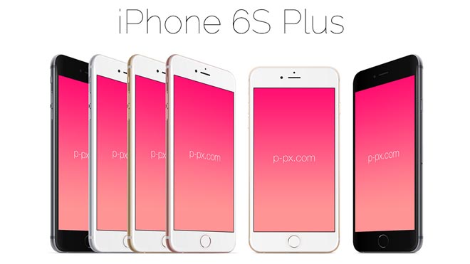 Iphone 6S Plus Vector Mockups