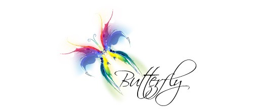 awesome butterfly logo