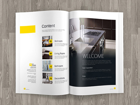 A4 Brochure Magazine Mock up