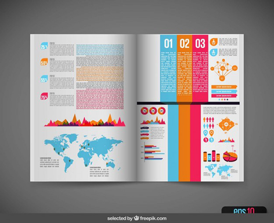 Infographic in magazine