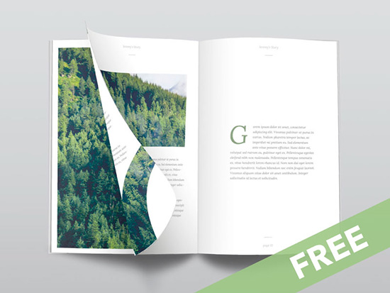 Ultra Clean Free PSD Magazine Mockup