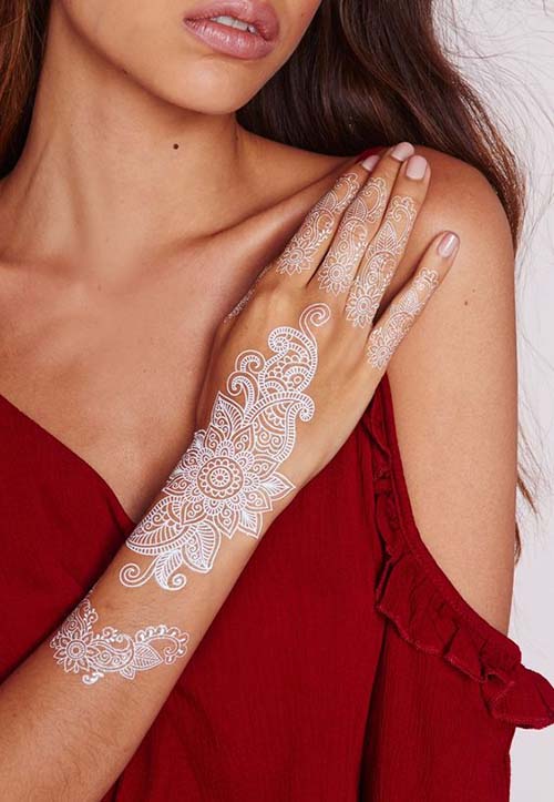 white mehndi