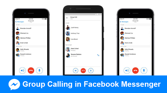 Group calling in Facebook Messenger