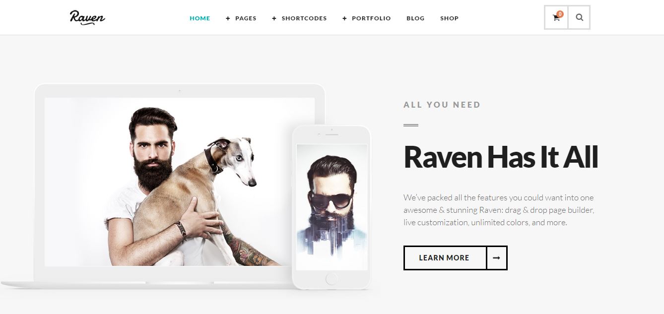 Raven - Minimal WordPress Theme