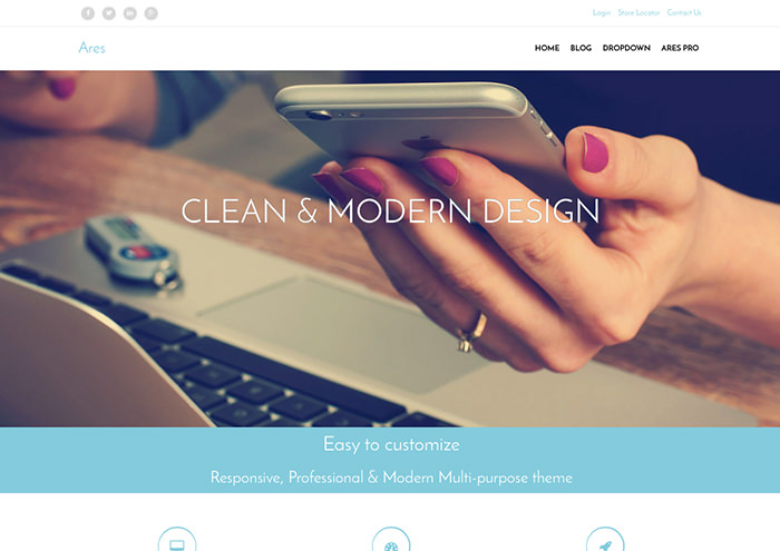 ares-wordpress-minimalistic-themes