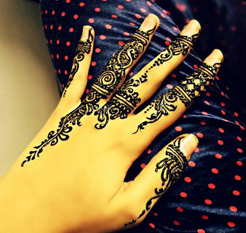 simple henna designs for fingers 4