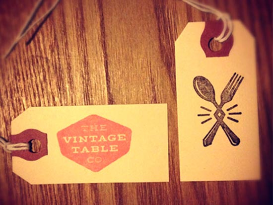 Stamped-vintage hang tag