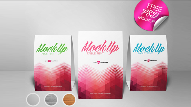 Download 20 Table Tent Card Mockups Psd Templates
