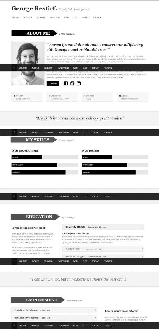 Retina WordPress theme