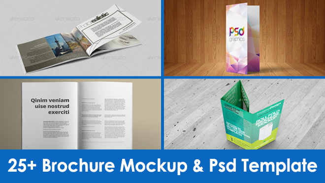 Download 25 Brochure Mockup Psd Template Free Premium