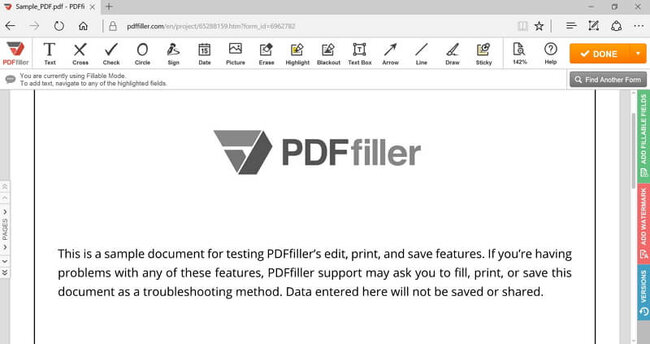 Best Free PDF online Editor-PDFfiller