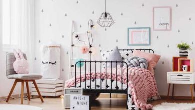 Little-Girls-Dream-Room-with-Removable-Wallpaper