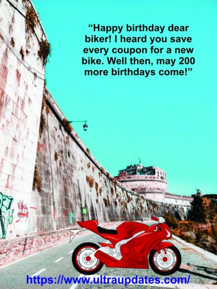 Birthday Wishes and Quotes For Budding Bikers