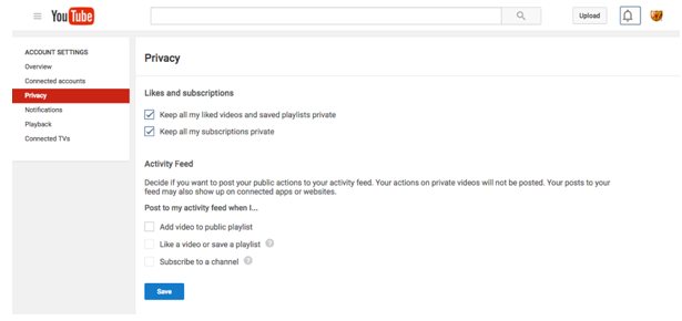 How to adjust the privacy settings of YouTube videos?