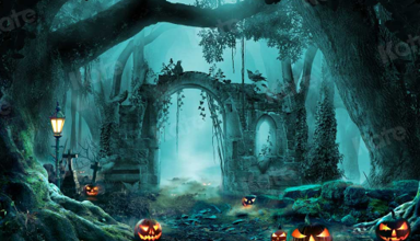 Backdrops for Virtual Halloween Celebrations