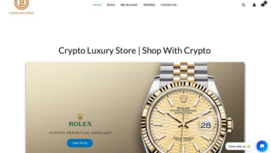 Shop with crypto at Crypto Luxury Store