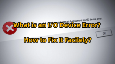 What is an IO Device Error How to Fix It Facilely