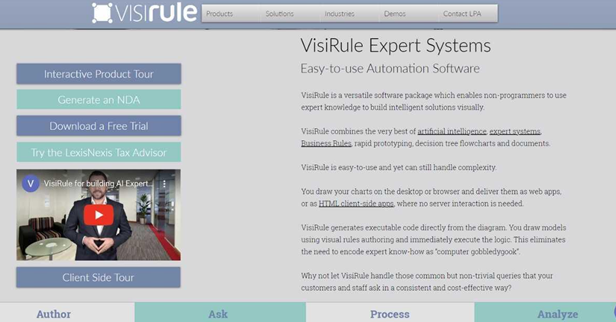 VisiRule Expert Systems