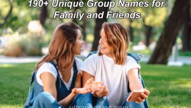 Unique Group Names for Family and Friends