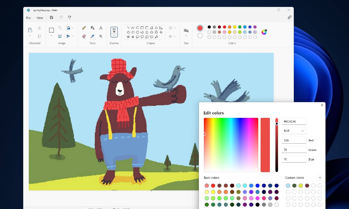 Windows 11 Paint has its own AI image generator tool 