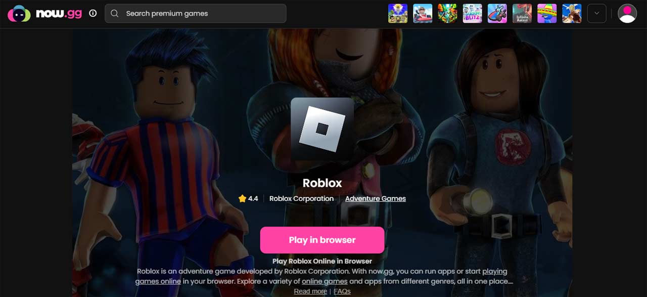 How to Play Now.gg Roblox Unblocked in Browser