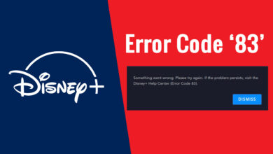 disney plus error code 83