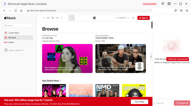 select-apple-music-to-convert