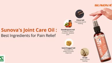 Sunova's Joint Care Oil: Best Ingredients for Pain Relief